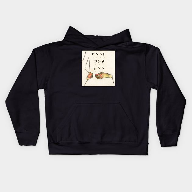 Feel, not see Kids Hoodie by Illusory contours